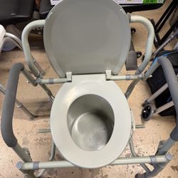FREE Commode Toilet With Fall Away Arms