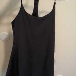 Medium One-piece Black Swimsuit With Built In Shorts