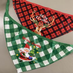 Christmas bandana  for dogs 2 pcs size L