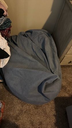 Huge denim bean bag