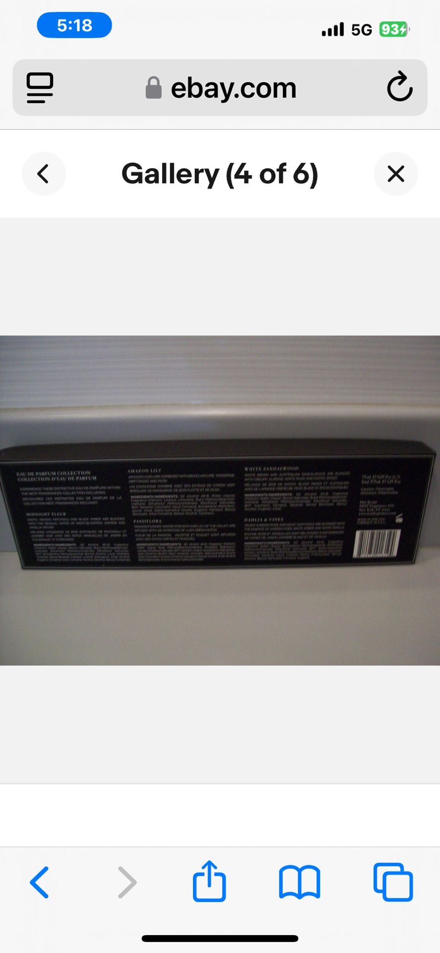 NEST Set Of 5 Fragrances EAU DE PARFUM Collection 0.25oz Each