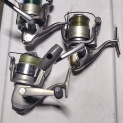 Fishing Spinning Reel Lot 