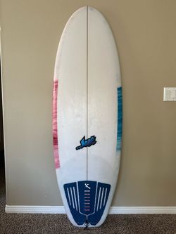 Surfboard Lost Couch Potato 5'9" Includes Fins & Traction Pad Custom Airbrush Excellent Cond. - Catch More Waves Ride as Quad or Thuster