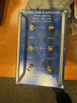 Allen Avionics HEC-3000 3-Channel Video Hum Eliminator (BNC)