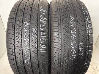 2 tires 285 45 21 Bridgestone alenza sport run flat high tread