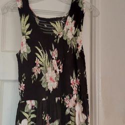 Beautiful Crepe Hawaiian/ Bohemian Style Dress
