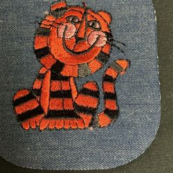 New Old Stock Vantage 1971 Denim Iron On Patches Bondex, Tiger, And Ladybug