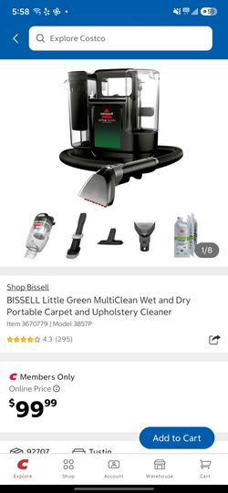BISSELL Little Green MultiClean Wet and Dry Portable Carpet and Upholstery Cleaner