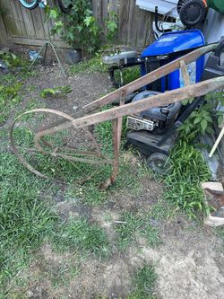 Antique Push Plow 