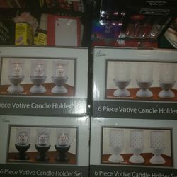 NEW 6 PIECE VOTIVE CANDLE SETS