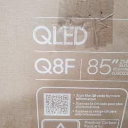 SAMSUNG 85" Q8F QLED SMART TV 4K HDR VISION AI NEW OPEN BOX WITH GUARANTEE 💯🖥⚽️💯🖥