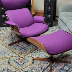 George Mulhauser for Plycraft 'Mr. Chair' Lounge Chair and Ottoman, 1960s

