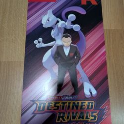 Scarlet & Violet Destined Rivals - Mewtwo Poster
