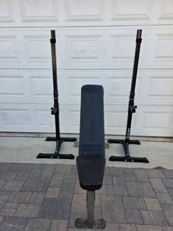 Weight Adjustable Squat Stands and Multi Position Bench