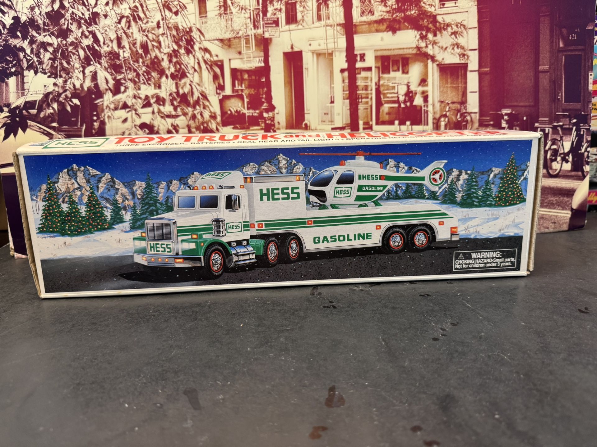 1996 Hess Toy Truck and Helicopter