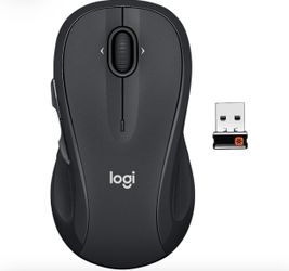 Logitech M510 Wireless Computer Mouse for PC with USB Unifying Receiver - Graphite