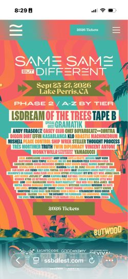 Same Same But Different ticket -3-day pass