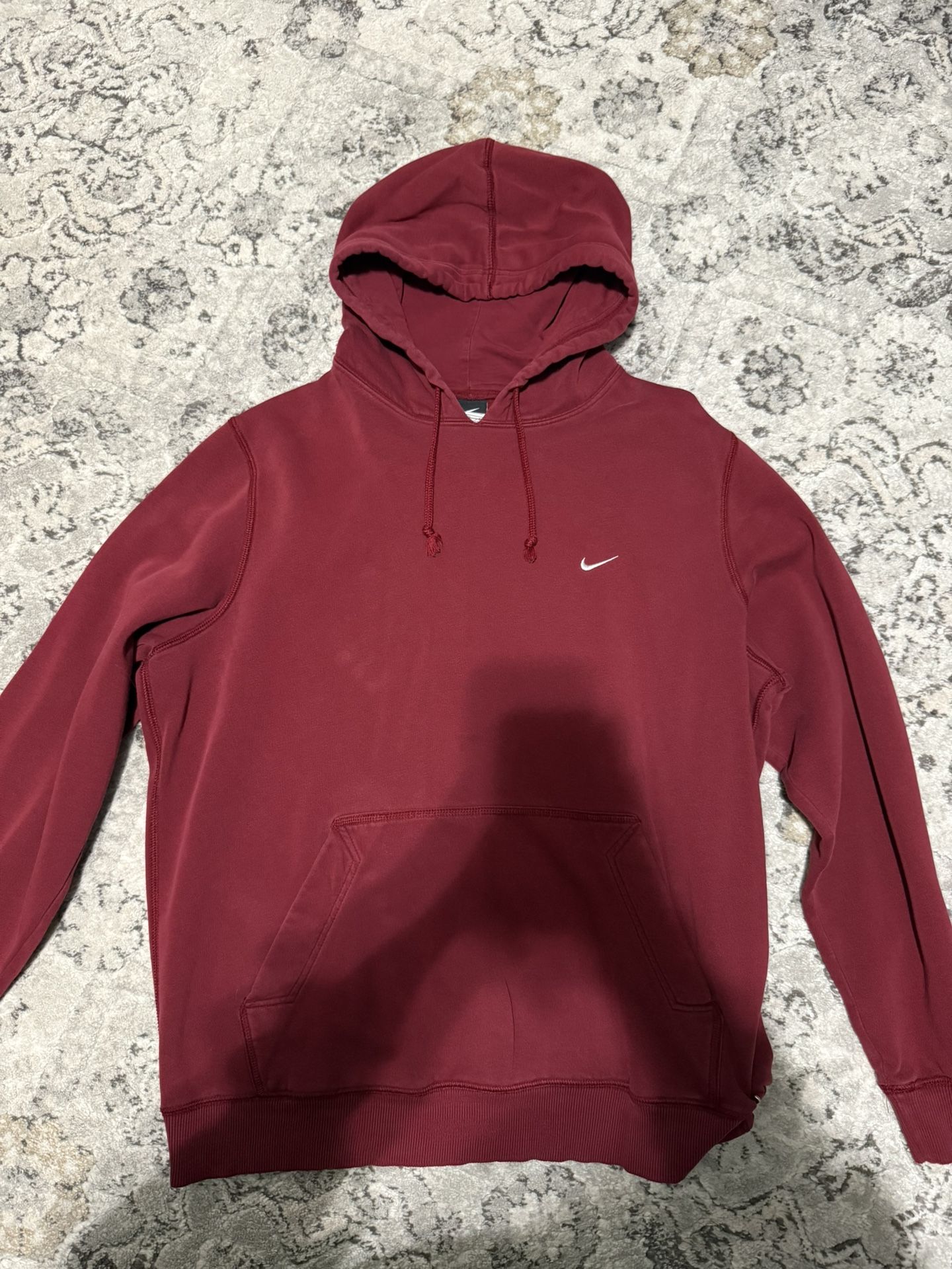 mens red nike hoodie