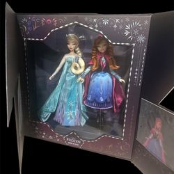 Disney Frozen Anna & Elsa Collector Doll Set Brittney Lee Limited Edition /5700
