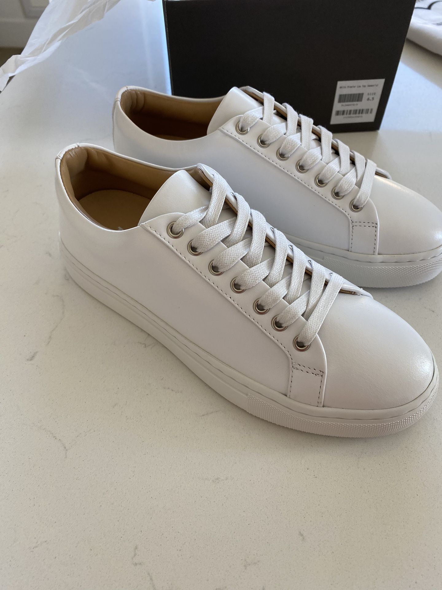 White Leather Sneakers