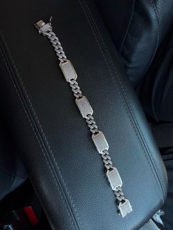 Silver/ Diamond Bracelet