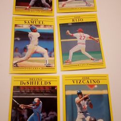 Lot Of 6 Baseball Trading Cards 6pc