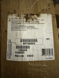 Heater Element For Dryer WPY503978