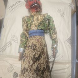 Antique Japanese Oni Akuma Doll 1950s 