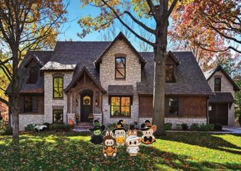 Halloween Spooky Monsters Inspired la bubu mart Witch Mummy Pop Pumpkin Themed Party Decor Prop Decoration Indoor Outdoor Yard Sign Cut out