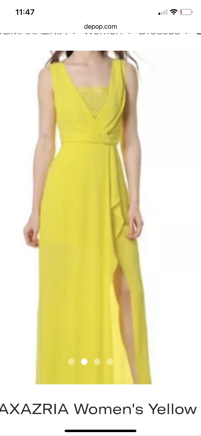 Yellow Bcbg Max Zaria Maxi Dress