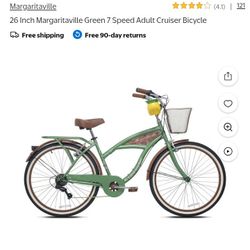 26"Margaritaville Beach Cruiser Bike 