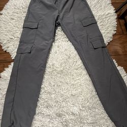 Aeropostale gray cargo pants Large on tag  In very good condition