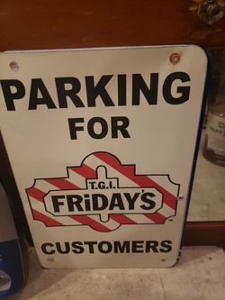 TG I Fridays sign