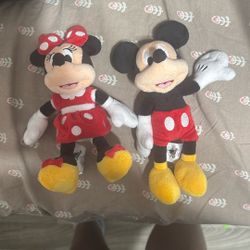 Mickey And Minnie Stuffed Animal