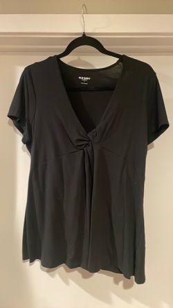 Black Maternity Top Large