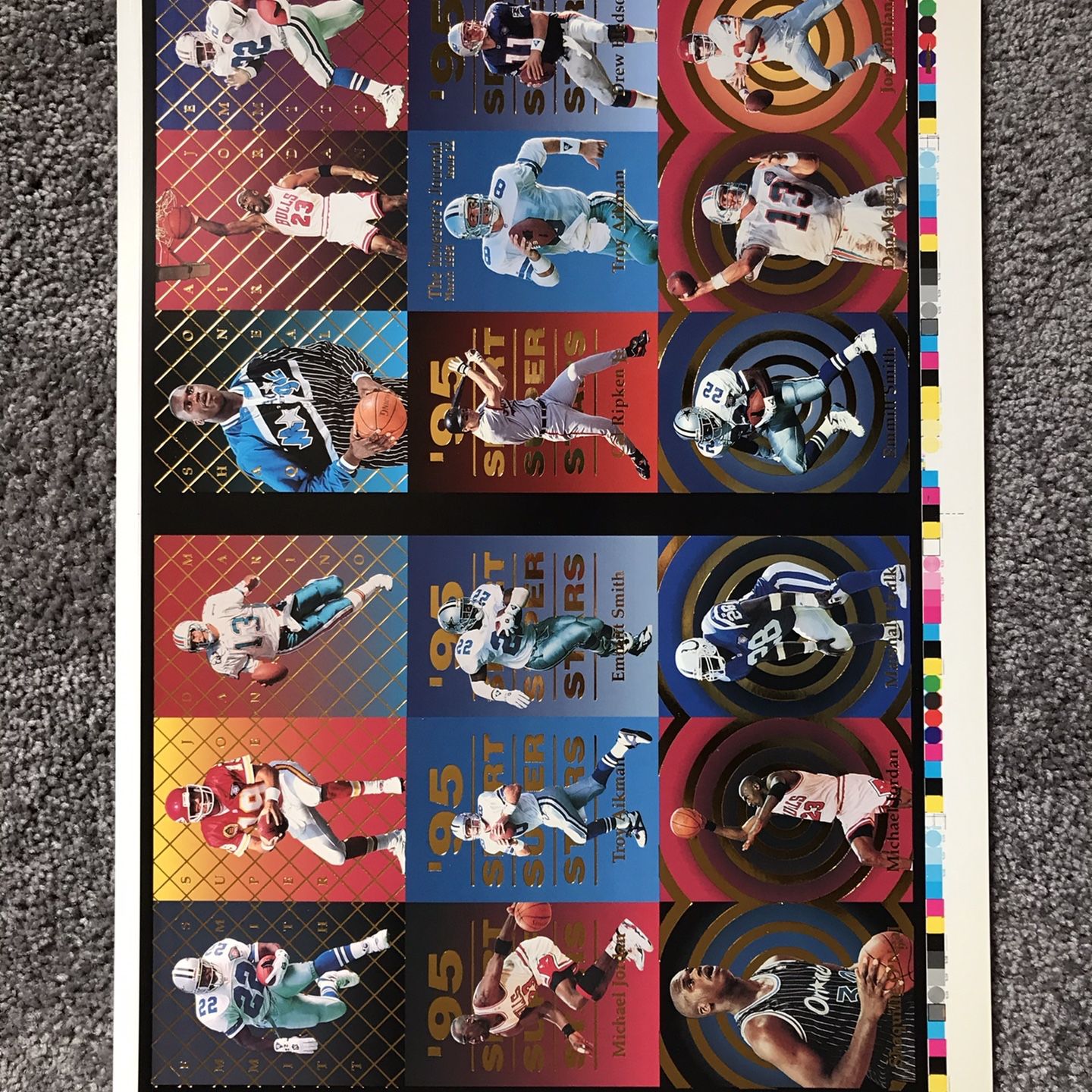 1995 Investor’s Journal Uncut Sheet Sports Cards