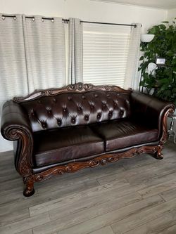 Leather couch