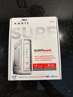 ARRIS SURFboard SB6190 DOCSIS 3.0 Cable Modem 32 Downstream, 8 Upstream Channels