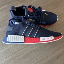 Adidas NMD Sz 10 Shoes "Los Angeles" Blue Red White 