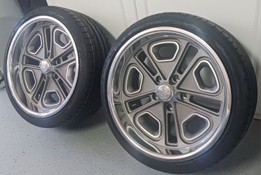 New Resto Rims with New Tires (2) $700 OBO