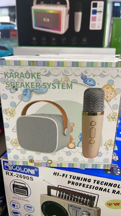 Karaoke Speaker System with Wireless Microphone