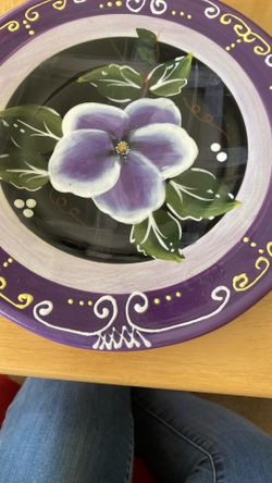 8” Round Decorative Plate, Candle Holder