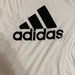 White Adidas T-Shirt