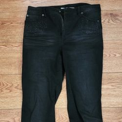 INC Women's Black High Rise Skinny Jeans Size 12
