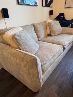 Beautiful Couch and Authentic Marble Coffee table