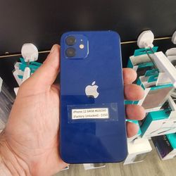 Apple IPhone 12 64GB In Blue (Factory Unlocked/Desbloquiado)