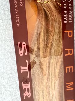 Like new 14" clip in extensions blonde frost