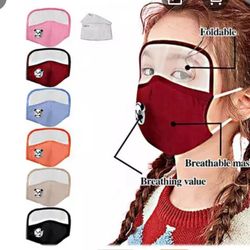 differ colour kid face mask 3eash