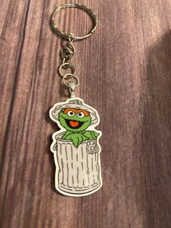 Oscar the grouch keychain