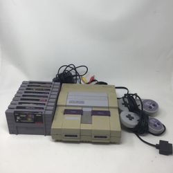 Super Nintendo SNES Console Bundle 